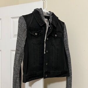 Black denim jacket